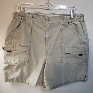 Reel Legends Shorts Mens 36 Beige Outdoor Cargo 35x8.5